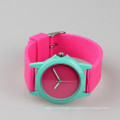 silicone quartz wristband watch custom